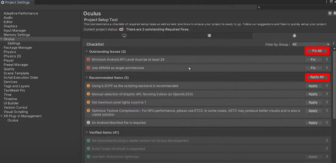 Oculus Fixall